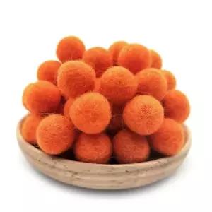 펠트지 펠트 울 볼 수제 소포 화환 크리스마스 10개 15cm