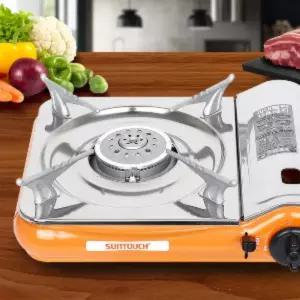 안전한 고화력 가스렌지 바람막이 화력조절 가스버너 야외용