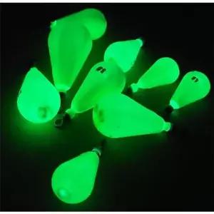 야광 봉돌 물방울 회전 도래 야광추 W드롭 바다 낚시 3-14호 택1