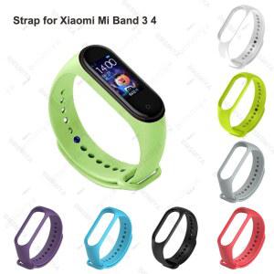 Xiaomi Mi Band 4 3 용 1PCS 소프트 실리콘 스트랩 Miband 스마트 액세서리 팔찌 시계 밴드 교체 손목 벨트