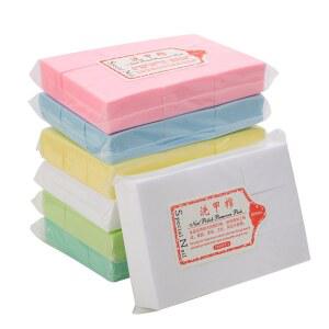 네일 코튼 폴리쉬 리무버 물티슈 젤 클린 매니큐어 냅킨 보풀이 없는 물티슈 UV 젤 폴리쉬 종이 패드 타월 네일 도구