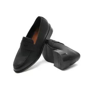 스퀘어블로퍼 PU블랙 남자 베이직 무광 정장 로퍼 신사화 패션 구두