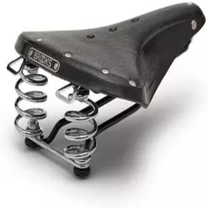 브룩스 잉글랜드 B67 서스펜션 스프링이 장착된 가죽 자전거 안장