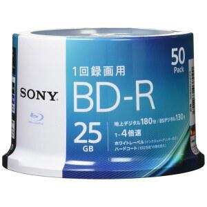 블루레이 디스크 500BNR1VJPP4용 SONY 비디오(BD-R 1 레이어: 4단 50매 팩)(일본 수입 금지)