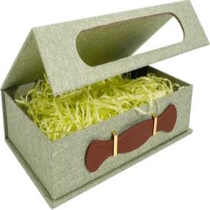 안녕하세요 사진 보관함 스타일리시한 5인치 x 7인치 보관 용기 린넨 메모리 박스 소장품 스크랩북 용품 및