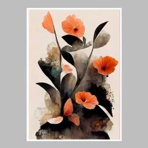 [RIZPICK]슬림 인테리어액자 Coral Flowers A2사이즈