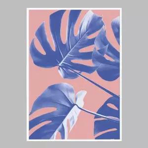 [RIZPICK]슬림 인테리어액자 Monstera Purple 06 A2사이즈