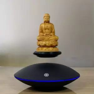 자기부상 부처님 회전 선물용 미륵불 목각 관음 불상 진열장 불교용품