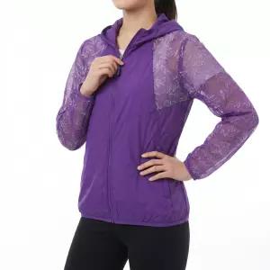 BTL 여성 여름 바람막이 자켓 플라워 망사 후드점퍼 JSBT-371