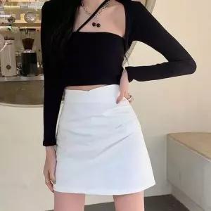 [라일리여성의류] Rly 여성 캐주얼 패션 봄 가을 셔링 숏 스커트 L