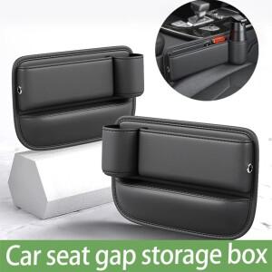 차량 시트 틈새 물컵 홀더 가죽 범용 측면 수납함 운전석 앞좌석 필러 정리함