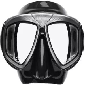 초투명 듀얼 와 광학 를 위한 교환 시스템을 갖춘 스쿠바프로 스쿠버 마스크 풀 블랙