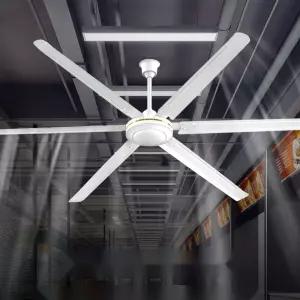 산업용 천장 선풍기 레스토랑 씰링팬 작업장 냉풍기 (화이트)2.5미터 100인치