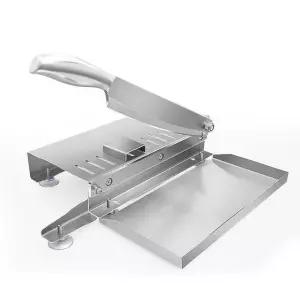 업소용 스텐작두 뼈 생선 고기 33cm 커터기 슬라이서 냉동 절단기 갈비