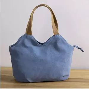 20대 패션 작은 쇼퍼백 캐주얼 손가방 블루 가방