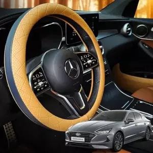 TBZ 쏘나타 DN8 엠보싱 가죽 순정형 그립 핸들커버