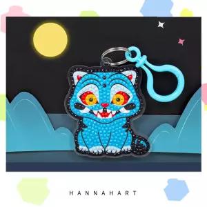 보석십자수패키지 푸른호랑이 키링만들기