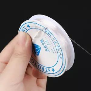 투명 팔찌 줄 우레탄줄 키링 실리콘 탄성 실 재료 비즈 부자재 공예