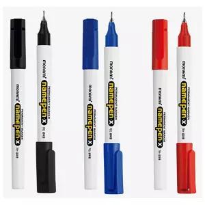 모나미 네임펜X 얇은 가는 세필 네임펜 X 유성 마카 12자루