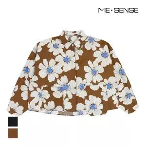 [미센스] 빅플라워 패턴 블라우스_MB4XBLM310Z