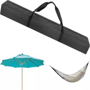 킹시온 57인치 방수 파티오 우산 보관 가방 - 9피트 접이식 비치 위한 튼튼한 옥스포드 패브릭 커버