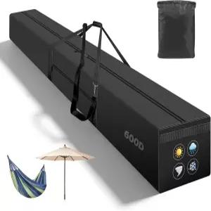 주이 파티오 비치 우산 보관 가방 손잡이와 지퍼가 달린 67인치 600D 방수 오버사이즈 해먹 휴대용