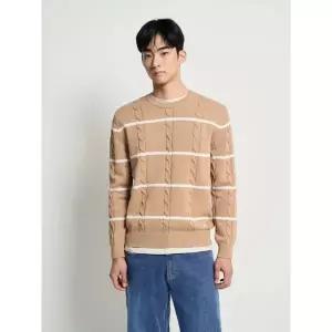 매장정품 BEANPOLE 빈폴 26SS 케이블 스트라이프 니트 - 베이지(BC6151C10A) 1416292