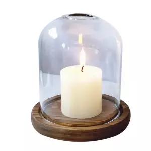 투명 부케돔 방진 유리 캔들 디스플레이 먼지차단