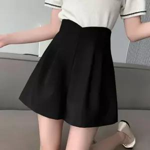 허리 라인 포인트 하이웨스트 여성 정장룩 반바지 0409