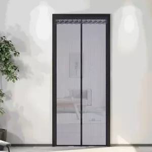 탈부착 방충문 촘촘 방충망 미세 현관 벌레망 벨크로 아파트 대문 간이 현관문 중문 셀프 붙이는 자석 방문