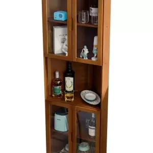 코너 수납장 서랍장 그린 2단 원목 모서리 코너장