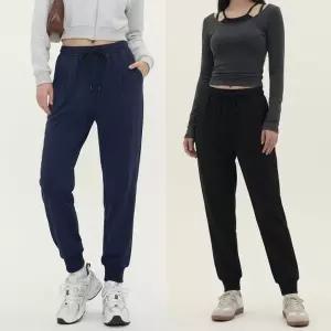 [다잇템] 여자 허리밴드 트랙수트 클래식 하이웨스트 애슬레저 조거팬츠