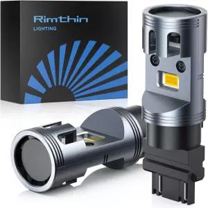 림씬 3157 3156 LED 턴 시그널 전구 600 초밝은 4000LM 앰버 옐로우 T25 3056 3057 4057 4114 4157 주행