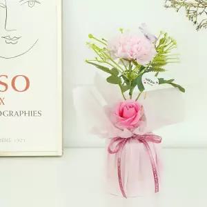 한송이 카네이션 선물 핑크 카네이션 카네이션꽃 카네이션비누꽃