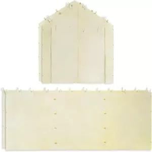 스트랩이 있는 메가 도메인 카포트용 카라반 캐노피 텐트 측벽 차고 보관 팽창식 덮개 태닝(측벽만 해당)에