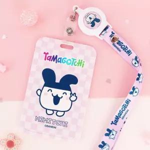 다마고치 미미치 릴 목걸이 교통카드 지갑 파우치 차키 가죽 미니파 캐릭터파