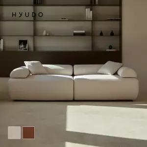 [휴도]지정일배송ㅣ무빙 틸팅 모듈 2280 화이트 3인 패브릭 소파