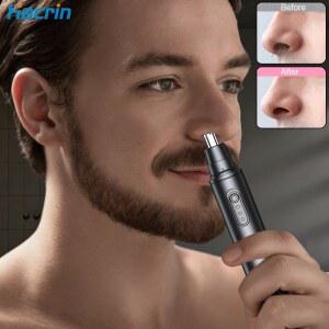 남성용 충전식 휴대용 코털 트리머 2 in 1 무통증 다기능 미니 귀