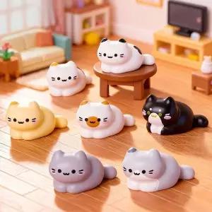 식빵굽는 고양이피규어 소품 미니어처 인테리어 고양이모형