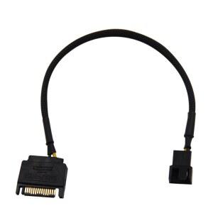1Pcs SATA 15Pin-3Pin 4Pin 냉각 팬 케이블 메인보드 CPU 어댑터 커넥터