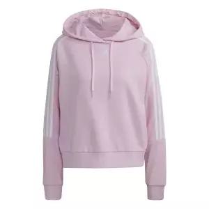 [아디다스] 에센셜 루즈 컷 3S 후드 티셔츠 핑크 GL1459