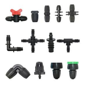 3/8 8mm 정원 물 파이프 커넥터 8/11 ~ 4/7 3/5mm 호스 감속기 분배기 티 엘보 엔드 플매트 카펫 러그 물방
