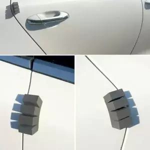 [골드스마일]자동차 문콕 방지 컷팅형 도어가드 패드 블랙 4p