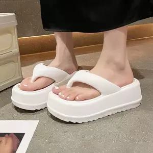 말랑 키높이 쪼리샌들 여름 꾸안꾸룩 통굽 여성슬리퍼 통굽쪼리 말랑샌들 키높이슬리퍼