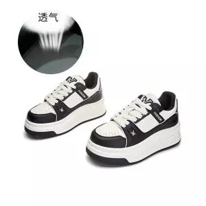 여친 흰색 캐주얼 봄가을 키높이 보드화 흡막창 슈즈 운동화 플랫 ST1