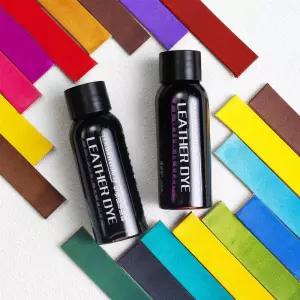 30ml 가죽 가장자리 페인트 오일 안료 수리 염료 DIY 수제 신발 드레싱 야채 태닝