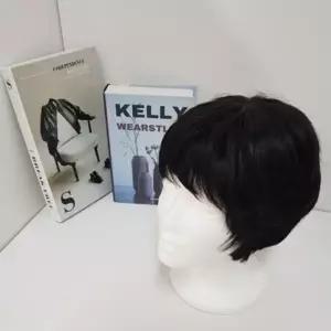 남자 남성 통가발 중장년 노인 자연스러운 내추럴 가발 짧은머리