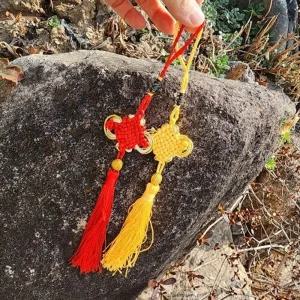 금실 홍실 노리개 태슬장식 보자기 포장 한복 소품/장식용/장식/전통/키링/액세서리/미니/가방/명절/보자기