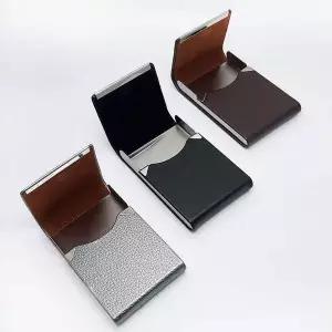 [콩심팥심]휴대용 자석 명함 케이스 카드 지갑 명함 카드 수납 남성지갑