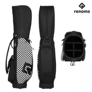 레노마골프 남성 골프 체커 프린트 배색 경량 스탠드 캐디백 N_1821 TA3343466